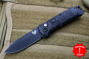 Benchmade Casbah Out The Side OTS Black Body With Black Drop Point Blade 4400BK
