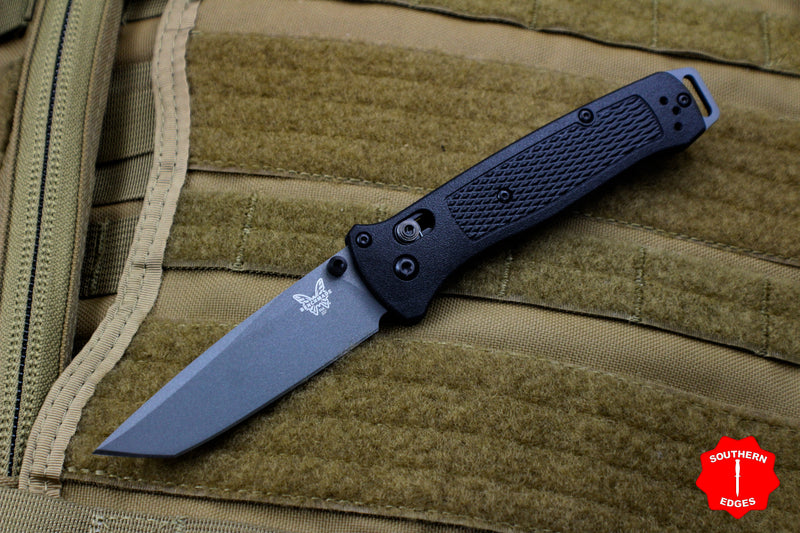 Benchmade Knives: 537GY-03 Bailout - Black Aluminum - CPM-M4 Tanto -  Tungsten Gray Cerakote - AXIS Lock