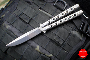 Benchmade 62 Butterfly Balisong Satin Spearpoint Blade Stainless Steel Handles 62