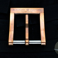 Blackside Customs Modular Belt Buckle - Copper with SS Hardware- Carbon Fiber Inlay!
