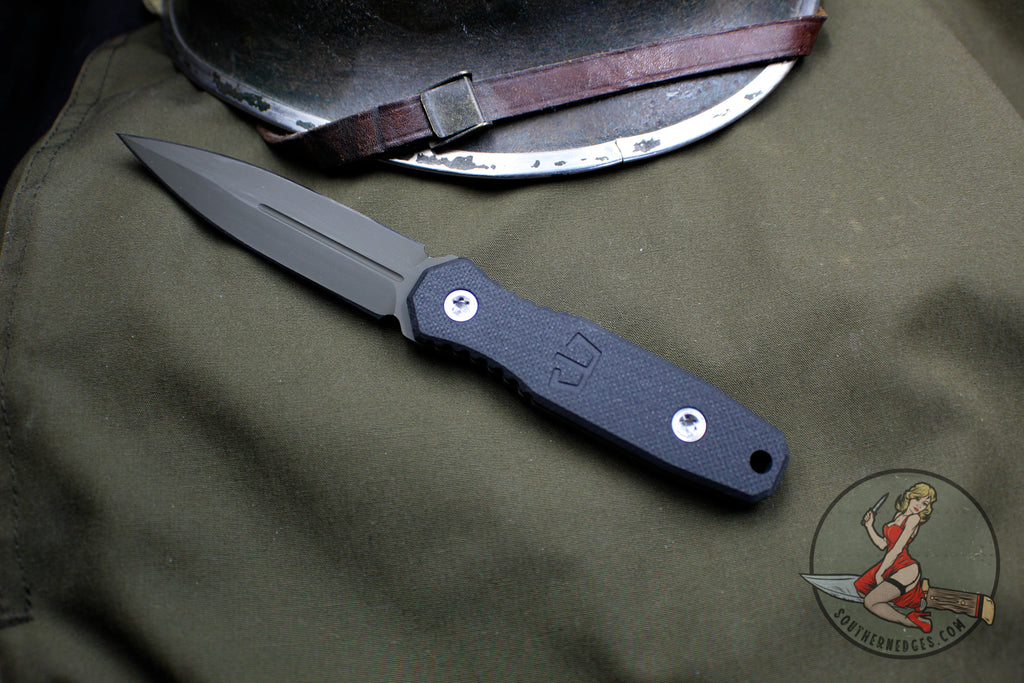 Custom Copper Black Oxide EDC Fixed Utility Blade Knife Sheath Belt Clip  USA