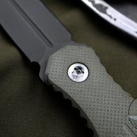 Blackside Customs Phase 7 Double Edge Dagger - OD with OD Green G-10 Scales BSC-P7-OD-OD