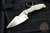 Borka Blades SB1 Fixed Blade -Stonewash with Green Micarta Scales