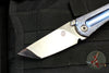 Borka Blades John Gray Collaboration Tanto Flat Ground Custom Folder Purple/Blue with Satin Blade