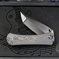 Borka Blades/Marfione Custom Knives Collaboration SBTF Custom Folder Set- Carboquartz with DLC Finished Blade And Hitex Tritium Inlaid Chip