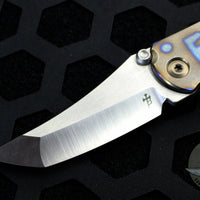 Borka SBHF Custom Folder- F-OFF Flamed Titanium with Satin Chisel Ground Blade