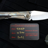 Borka Blades SBSP Custom Folder- Cosmic Finished Handle- Satin Blade