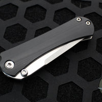 Borka Blades Custom Knives SBTF Custom Folder - Satin- Stonewash Ti And Black G-10