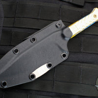 Blackside Customs Fedele X- Tanto Edge- Beskar Blade- Brass Scales- BSC-FX-BESKAR