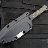 Blackside Customs Fedele X- Tanto Edge- Bounty Hunter Blade- Black Camo Carbon Fiber Scales- BSC-FX-BH-BLKCAMO