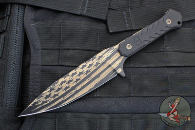 Blackside Customs Fedele X- Tanto Edge- Patriot Blade- Black G-10 Scales BSC-FX-PATRIOT-BLKG10