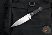 Blackside Customs Fedele X- Tanto Edge- Stonewash with Black G-10 Scales BSC-FX-SW-BLKG10