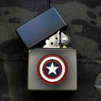 Blackside Customs Brass Lighter - Captain America