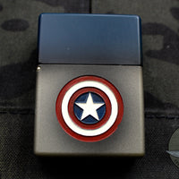 Blackside Customs Brass Lighter - Captain America