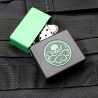 Blackside Customs Brass Lighter - Hydra Green Edition