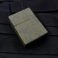 Blackside Customs Brass Lighter - Prototype OD Green Crypto Camo