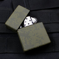 Blackside Customs Brass Lighter - Prototype OD Green Crypto Camo