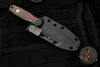 Blackside Customs Phase 7- Double Edge Dagger - Black 350 Finish with Red/Black Camo Carbon Fiber Scales BSC-P7-350 FINISH-RED/BLACK CAMO CARBON