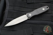 Blackside Customs Phase 7 Double Edge Dagger - Gray Matter with Carbon Fiber Scales BSC-P7-GRY-CF