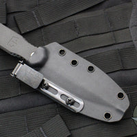 Blackside Customs Phase 7 Double Edge Dagger - Gray Matter with Carbon Fiber Scales BSC-P7-GRY-CF