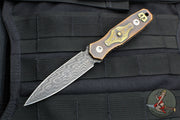 Blackside Customs Starlingear Colaboration- Copper Handled Phase 7- Double Edge Damascus Dagger - One Off Art Deco