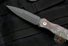 Blackside Customs Phase 7 Double Edge Dagger - Black with Camo Carbon Fiber Scales BSC-P7-BLK-Camo Carbon- Red/Black