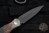 Blackside Customs Phase 7 Double Edge Dagger - Black with Camo Carbon Fiber Scales BSC-P7-BLK-Camo Carbon- Red/Black