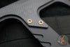 Blackside Customs Rykochet- Tomahawk- Black PVD Finished- Black G-10 Handle Scale- Carbon Fiber Head Scales- Titanium Hardware BSC-T-BLK-BLKG10-CF