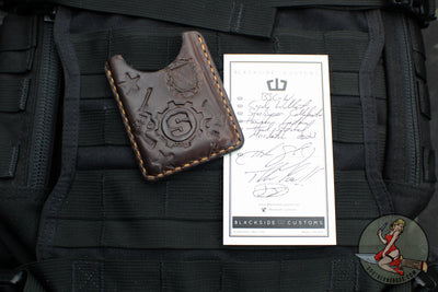 Blackside Customs- Starlingear Collaboration- Leather Card Case- Batch II Version 3