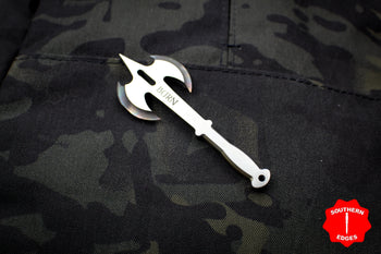 Burn Knives Battle Axe Bottle Opener Keychain