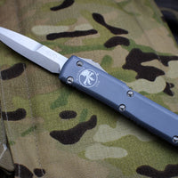 Microtech Ultratech Gray Bayonet OTF Knife Stonewash Blade Show 2018