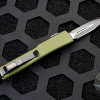 Microtech CALIFORNIA LEGAL OD Green UTX-70 Double Edge (OTF) Black Blade CA147-1 OD