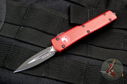 Microtech CALIFORNIA LEGAL Red UTX-70 Double Edge (OTF) Black Blade CA147-1 RD