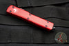 Microtech CALIFORNIA LEGAL Red UTX-70 Double Edge (OTF) Black Blade CA147-1 RD