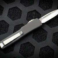 Microtech UTX-70 Black CALIFORNIA LEGAL Single Edge (OTF) Stonewash Blade CA148-10