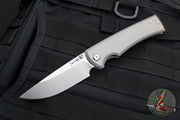 Chaves Knives Liberation 229- Drop Point - Full Titanium Handle- Satin Belt Finished Blade