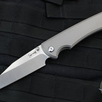 Chaves Knives Sangre 229- Wharncliffe Edge - Full Titanium Handle- Satin Belt Finished Blade
