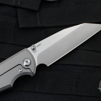 Chaves Knives Sangre 229- Wharncliffe Edge - Full Titanium Handle- Satin Belt Finished Blade