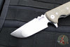 Chaves Knives T.A.K. Flipper - Drop Point- OD Green Micarta Scales