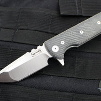 Chaves Knives T.A.K. Flipper - Tanto Edge- Black Micarta Scales