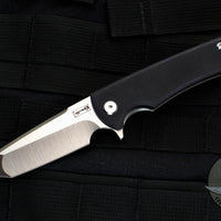 Chaves Knives Street Liberation- Tanto Edge - Black G-10 And Titanium Handle- Satin