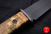 Dwyer Custom Goods BC-B Fixed Tanto Edge with Spalted Maple Handle ZircTi Fitted Guard