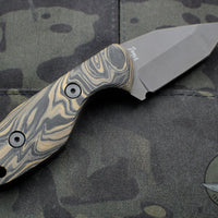 Dwyer Custom Goods GY Fixed Tanto Edge with Burl G-10