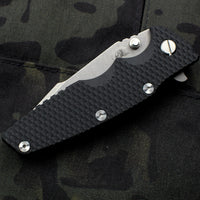 Hinderer Eklipse 3.5" Battle Blue Handle with Black G-10 Scale with Harpoon Tanto Working Finish Blade Tri-Way Pivot System