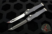 Marfione Custom Mini Halo III Prototype Set of Two Knives -Tanto Mirror Polish and Vegas Forge Damascus Serial Number 02