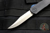 Heretic Blade West Show Special Manticore-S OTF Auto Bowie Edge Black with Stonewash Blade Blue G-10 Button