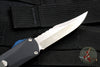 Heretic Blade West Show Special Manticore-S OTF Auto Bowie Edge Black with Stonewash Blade Blue G-10 Button