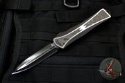 Heretic Custom Manticore-X OTF Auto Double Edge Two-tone DLC Stonewash with Fat Carbon Black Camo Inlay Chassis Inlay Camo Button SN06