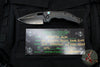 Heretic Knives Custom Medusa OTS Auto- Tanto Edge- DLC Titanium Handle with Frag Pattern- Stealth Polished Blade- Abalone Button And Clip Inlay- Serial Number 16