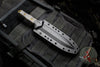 Heretic Nephilim Double Edge Fixed Blade - Camo Ti-Nitride with Carbon Fiber Scales H003-13A-CF